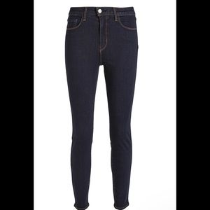 New L’AGENCE Margot High Rise Skinny Dark Jeans 25